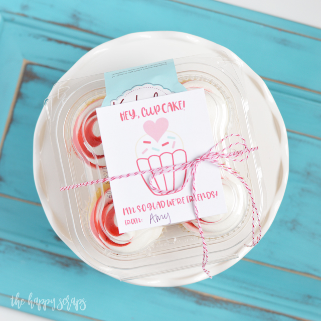 This Hey Cupcake - Valentine Friend Gift is perfect to give to friends, teachers, neighbors, or those you minister to. Get the printable on the blog.