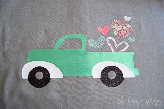 This DIY Valentine Truck Pillow is the perfect addition to your Valentine decor! It is a simple and fun project to create as well! 