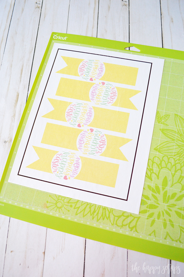 Put this cute Happy Easter Treat Bag together in no time with the Print then Cut feature on the Cricut. If you've never tried this, you NEED to! 