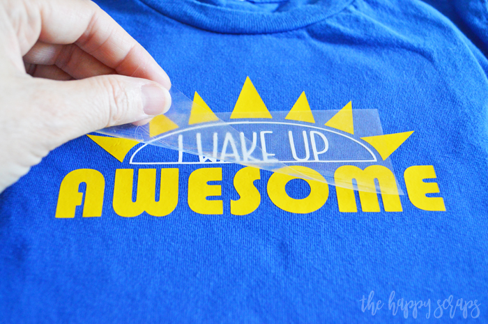 This I Wake Up Awesome Toddler Shirt is perfect for the little one that is up and going early everyday! Details to make it are on the blog. 