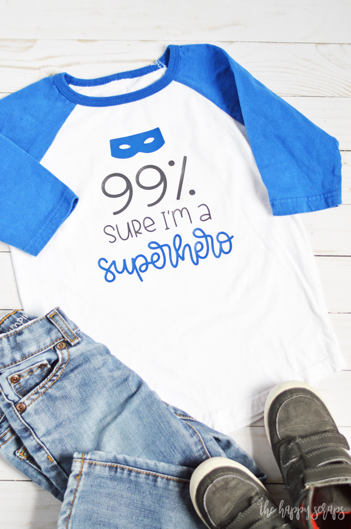 This Superhero Toddler Shirt is sure to be their favorite! Get all the details + Design Space Cut File for creating your own over on the blog. 