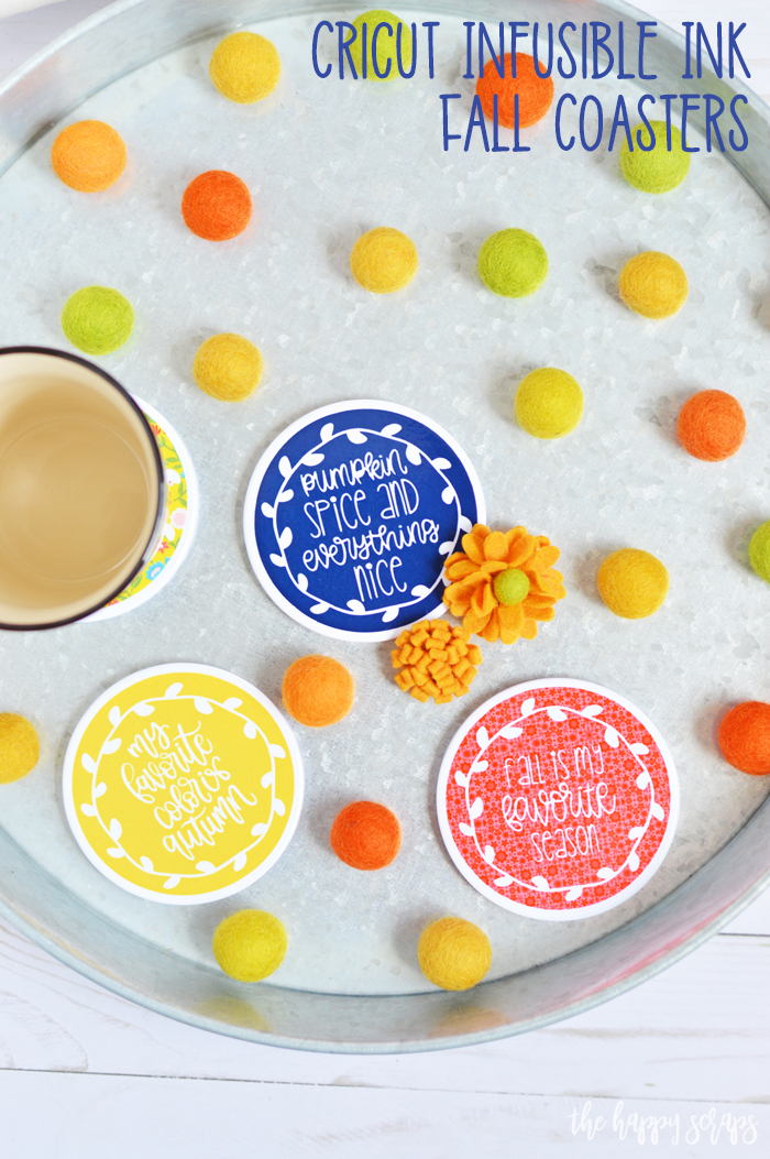 Have you tried Cricut Infusible Ink yet? It is so fun to use to create your own unique projects like these Fall coasters and tote + the color is so vibrant!
