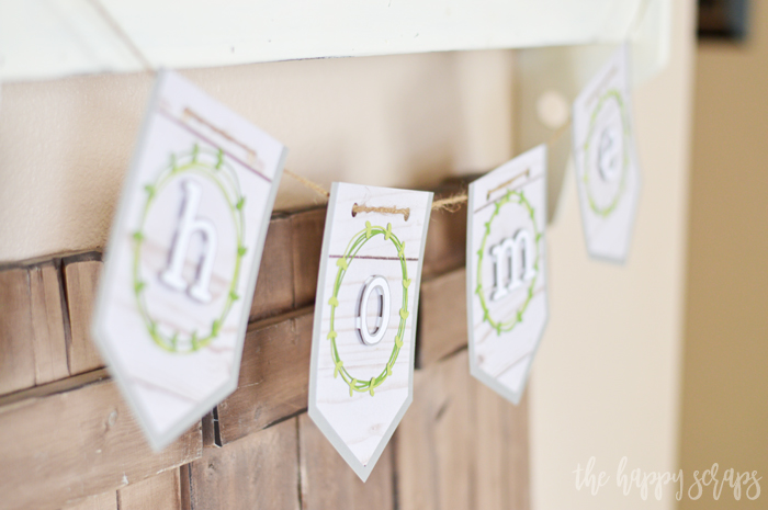 Create this beautiful Home Farmhouse Banner with a few supplies and simple tutorial. It's the perfect addition to nearly any space in your farmhouse.