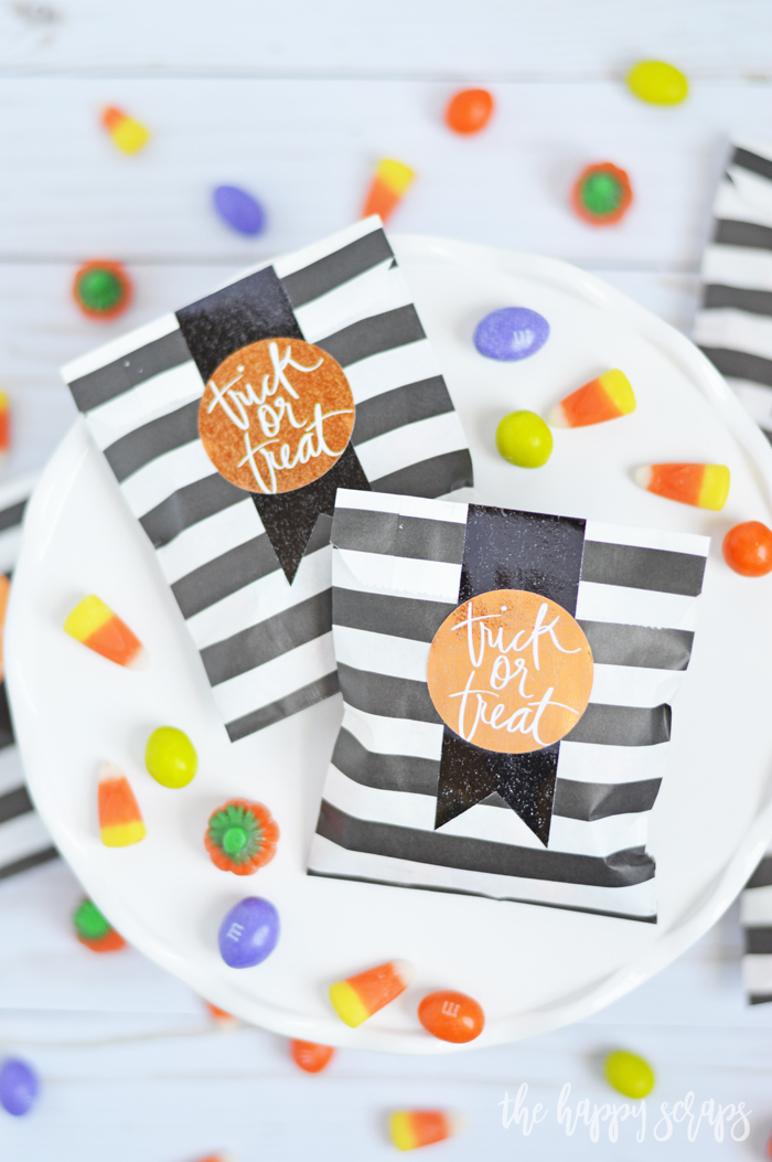 These Trick or Treat Mini Gift Bags are perfect to give to your kids, friends, teachers, or neighbors. They are a fun and easy project. 