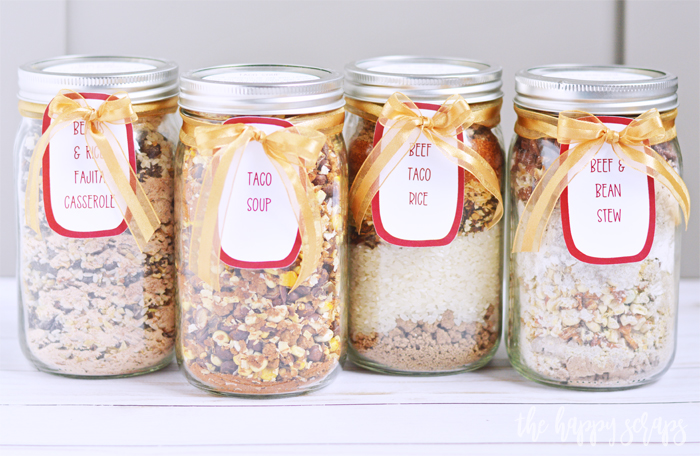 These Meal in a Jar Printable Labels pair perfectly with these Meals in a Jar from Make Ahead Meal Mom. These make a great gift! 