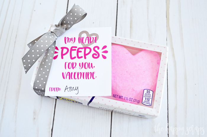This Simple Peep Valentine is perfect to put together for your friends and family. Get the printable on the blog and whip some up! 