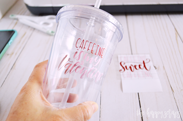 Valentine Cup Gift Idea - Apply design to cup