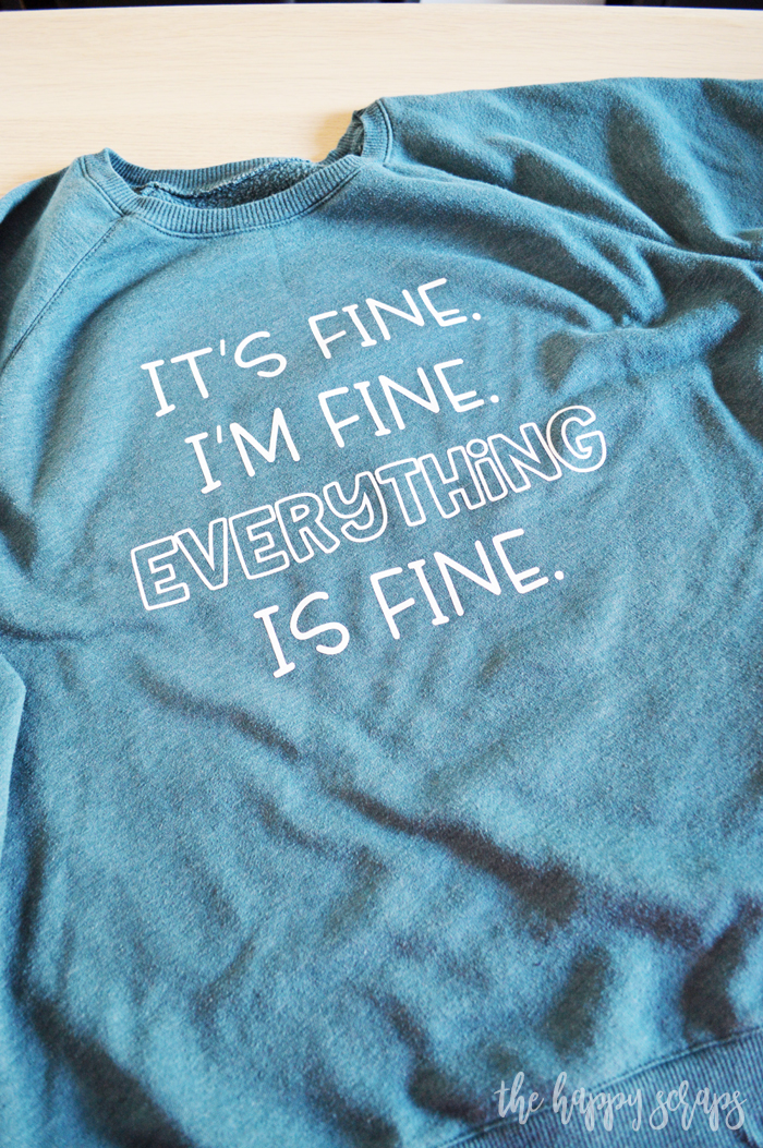 Everything is Fine at least that's what I tell myself. If you're feeling the same, then grab this free SVG file and make a shirt, car or cup decal for you.
