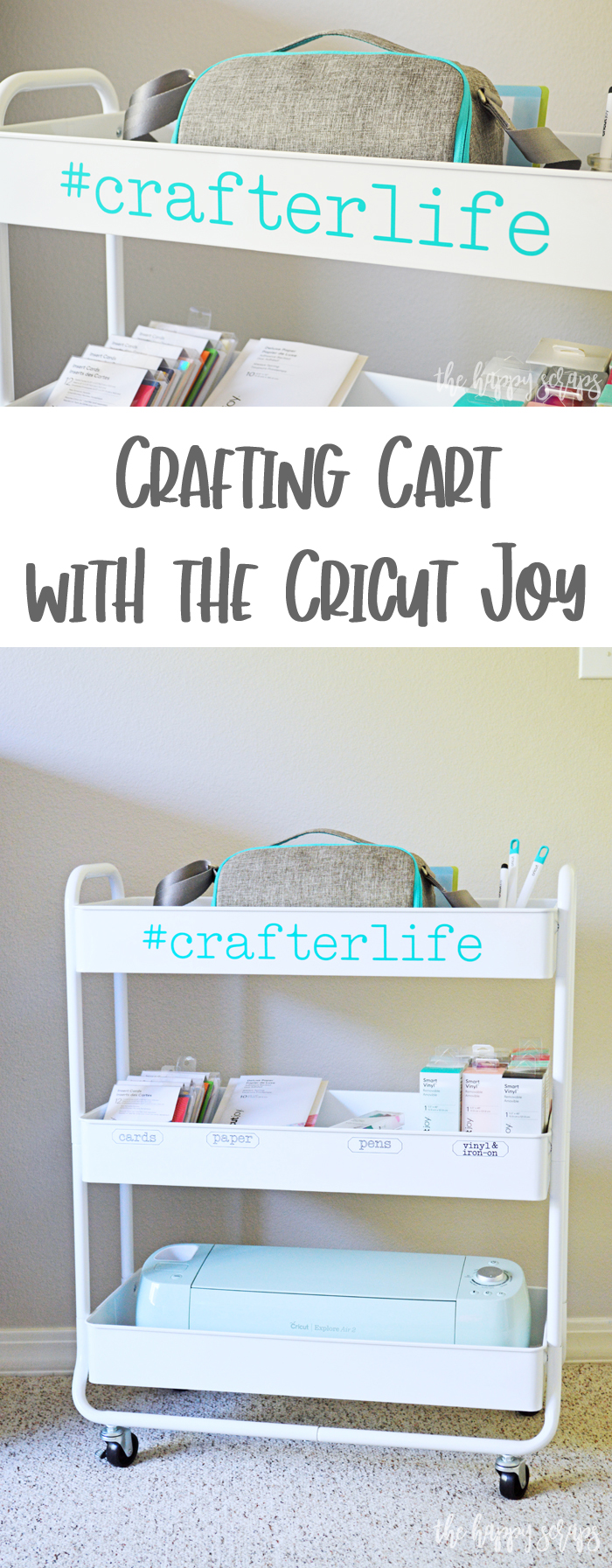 Create a Crafting Cart with the Cricut Joy. 