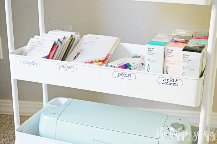 Create a crafting station cart with the Cricut Joy.