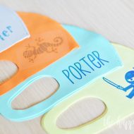 Adding Infusible Ink to Kids Masks