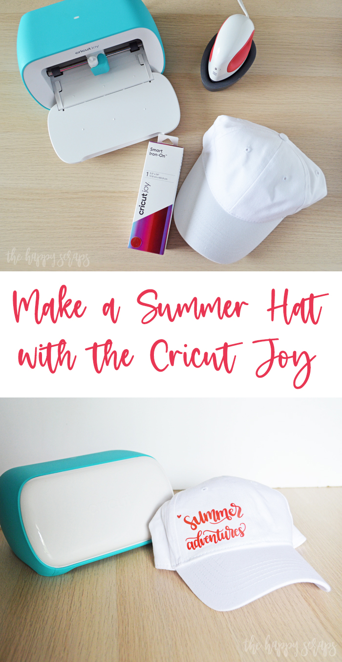 Learn How to Make a Summer Hat with the Cricut Joy and have a cute hat to wear all summer long! Details on the blog.