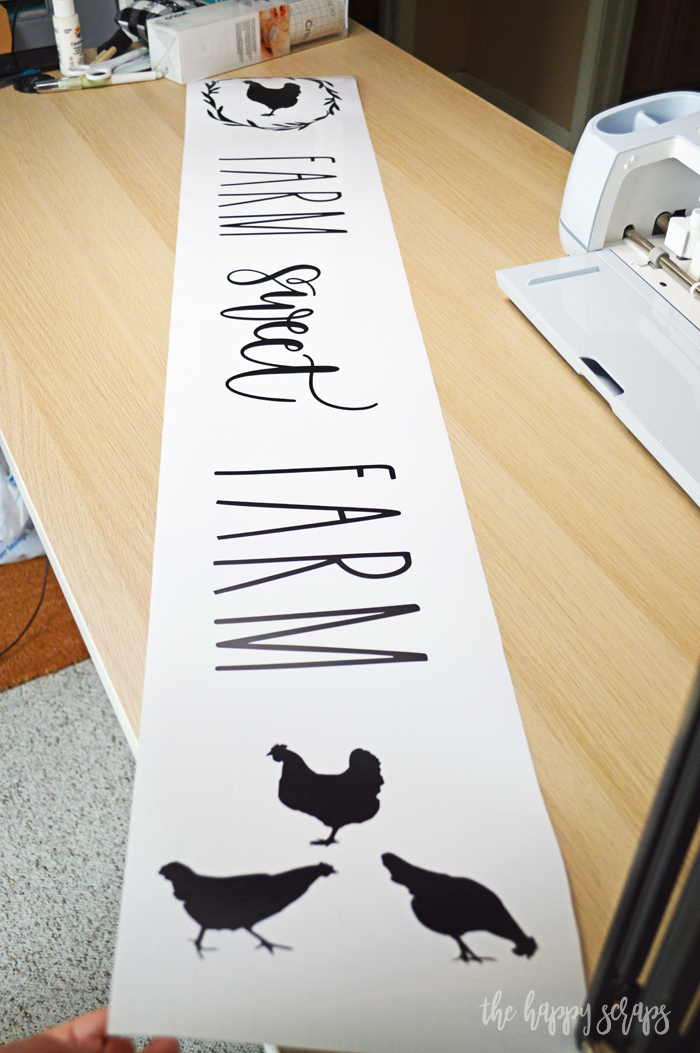 Learn how simple it is to make your own Farm Sweet Farm Front Porch Sign with the Cricut Maker 3. You'll have it made in no time!